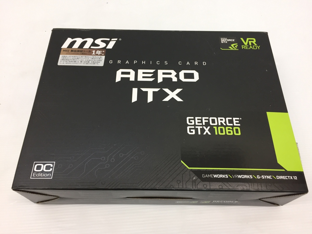 MSI　 GeForce GTX 1060 AERO ITX 6G OC
