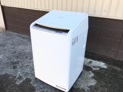 美品 HITACHI 日立 ビートウォッシュ BW-DV80B(W) 乾燥機能付き洗濯機