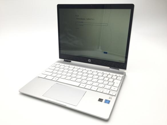 カラーホワイトノートパソコン　chromebook x360 12b-ca0002t