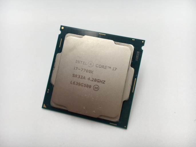 美品 Intel CPU Corei7-7700K LGA1151 4.20GHz SR33A PCパーツ 動作