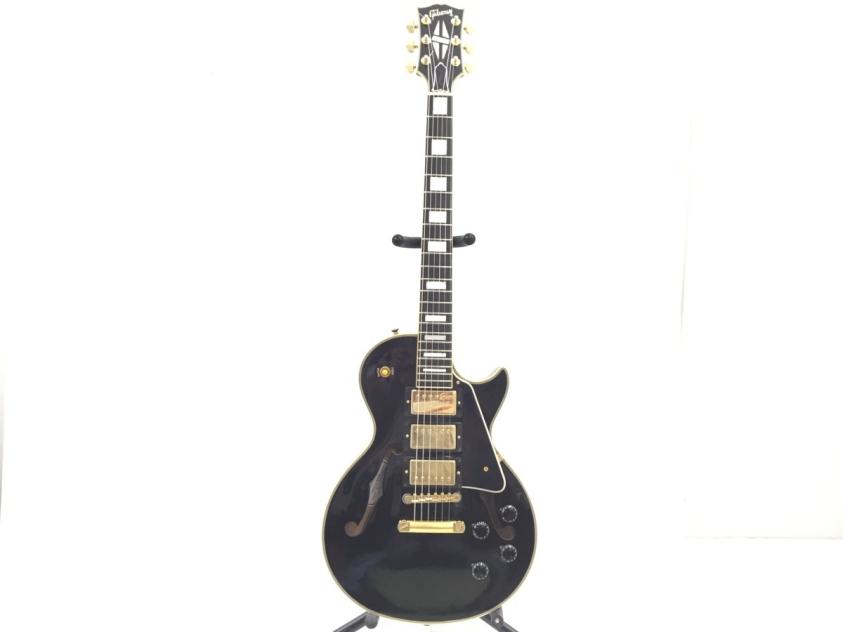 希少 極美品 Gibson Memphis ES-Les Paul Custom 3PU black セミ