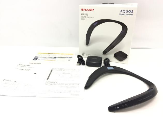 極美品 SHARP シャープ AQUOSサウンドパートナー ウェアラブルネックスピーカー Bluetoothスピーカー AN-SS2(B) 首掛け  肩掛け | 出張・宅配・店頭買取【全国対応】 高価買取タカガイ