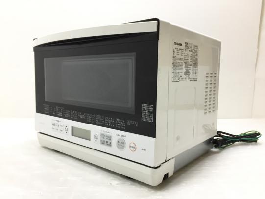 美品 TOSHIBA 東芝 石窯ドーム ER-RD7(W) スチームオーブンレンジ 26L 縦開き 角皿式 ノンフライ機能 ブラック 2017年製 |  出張・宅配・店頭買取【全国対応】 高価買取タカガイ