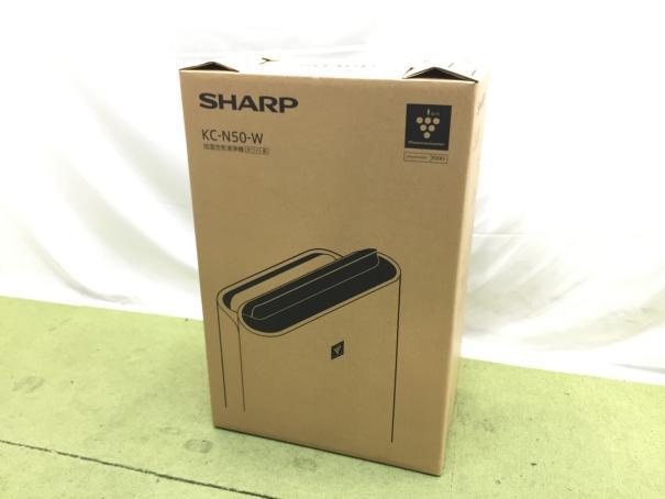 新品 未開封品 SHARP シャープ KC-N50-W 加湿空気清浄機 ファン式 除菌