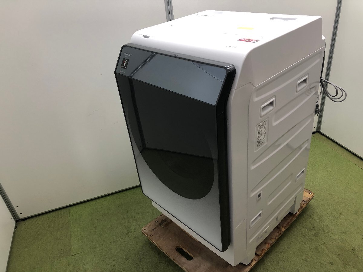 シャープ SHARP ドラム式洗濯乾燥機 洗濯11kg 乾燥6kg 右開き 斜型 自動投入 プラズマクラスター ES-W114-SR 2022年製