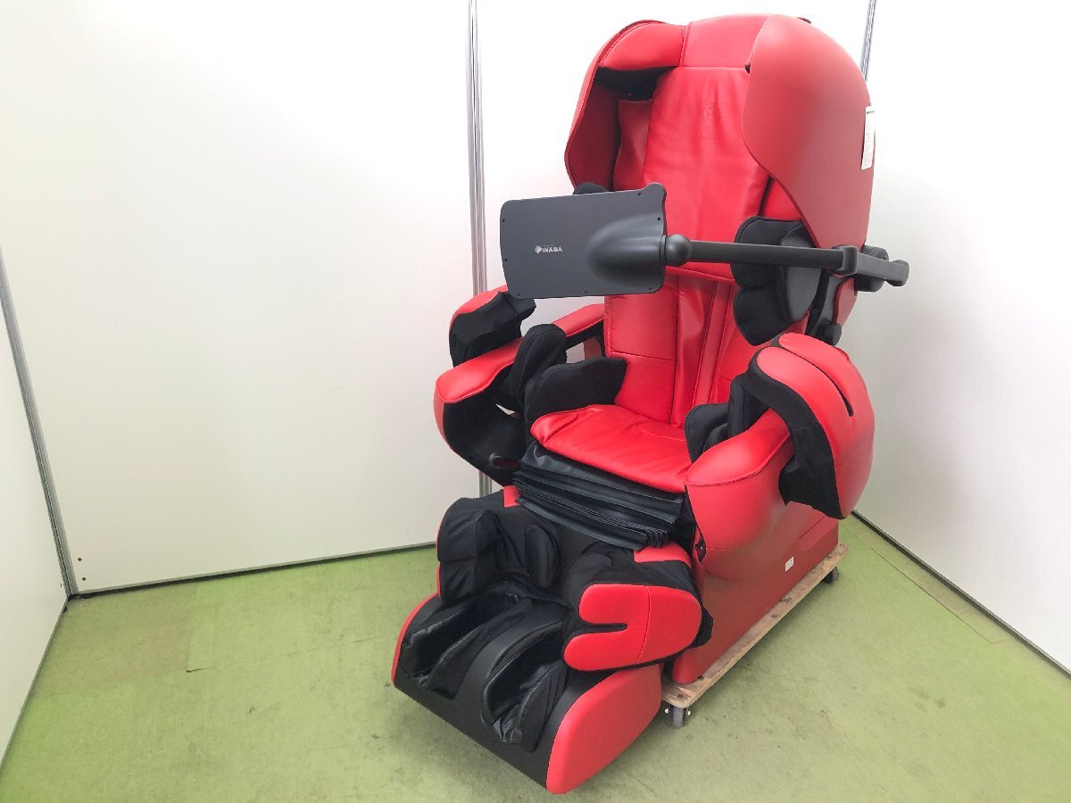 美品★ファミリーイナダ 機動戦士ガンダムモデル シャア専用 ルピナスROBO マッサージチェア Wi-Fiモデル FMC-LPN30000 2019年製